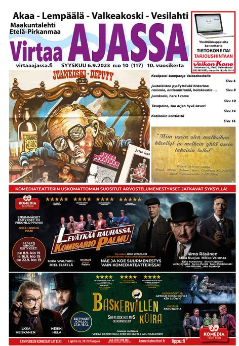virtaa ajassa lehti