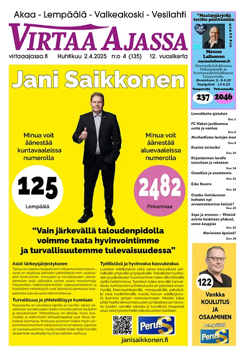 virtaa ajassa lehti